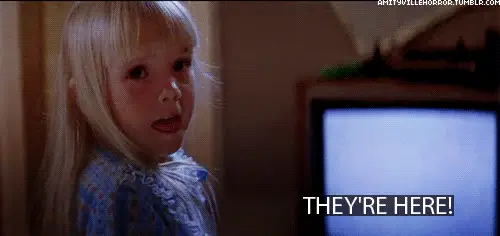poltergeist GIF - Horror Hating