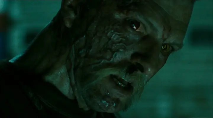 Dueling zombie fights in the truck stop garage – The Crazies